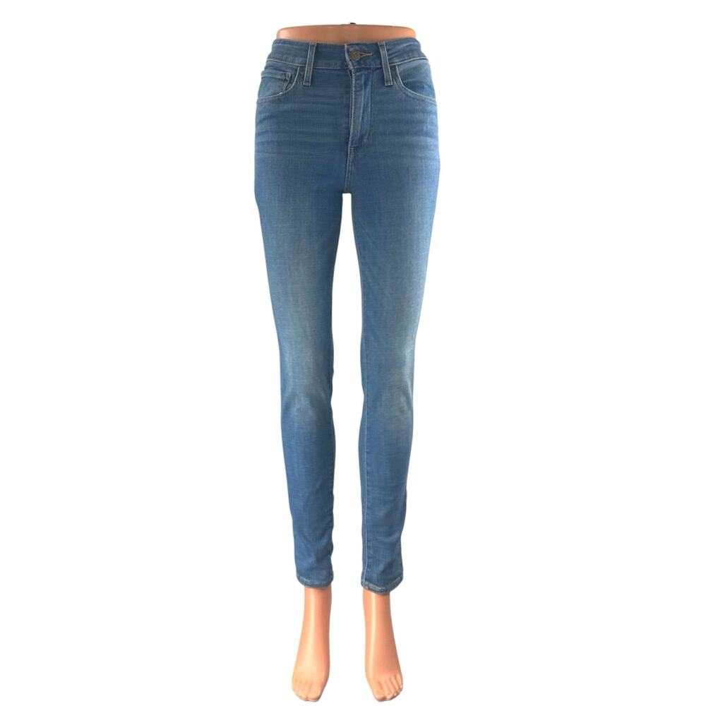 Levi's 721 High Rise Skinny Women's Blue Medium Wash Ankle Denim Jeans Size 27